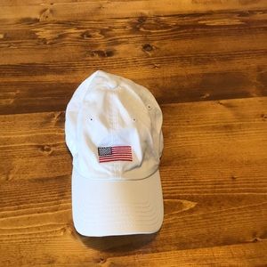 White Urban Outfitters American Flag Hat